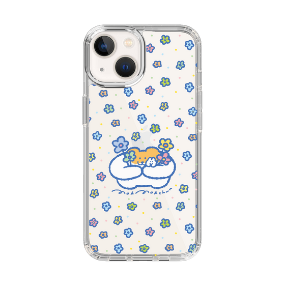 スリムプロテクションケース［ もくもくちゃん - フラワー ］