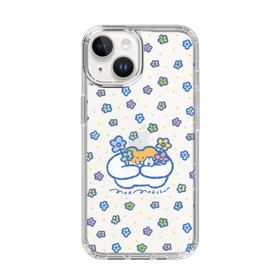 スリムプロテクションケース［ もくもくちゃん - フラワー ］