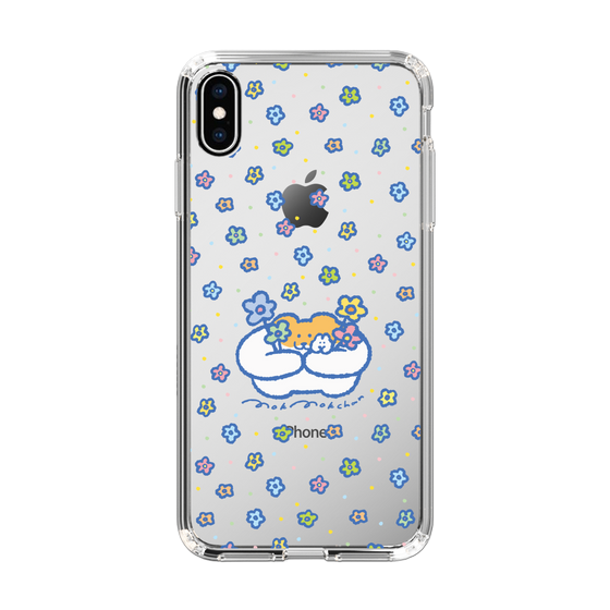 スリムプロテクションケース［ もくもくちゃん - フラワー ］