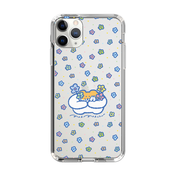 スリムプロテクションケース［ もくもくちゃん - フラワー ］