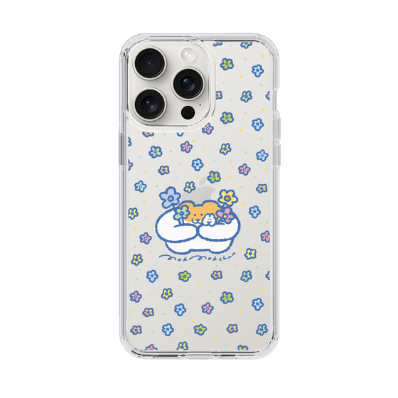 スリムプロテクションケース［ もくもくちゃん - フラワー ］