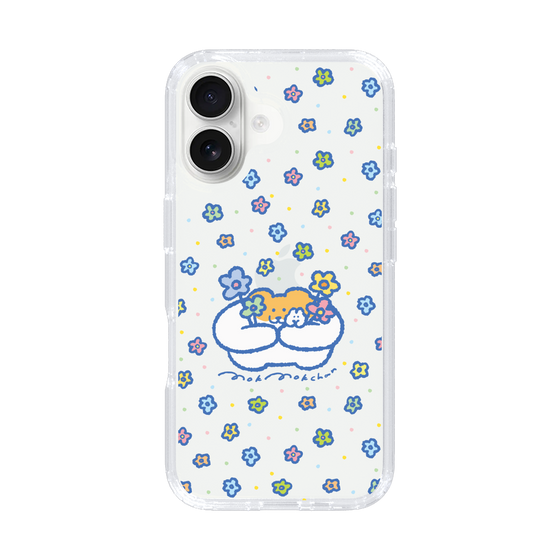 スリムプロテクションケース［ もくもくちゃん - フラワー ］