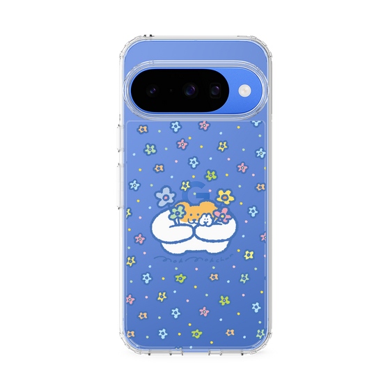 スリムプロテクションケース［ もくもくちゃん - フラワー ］