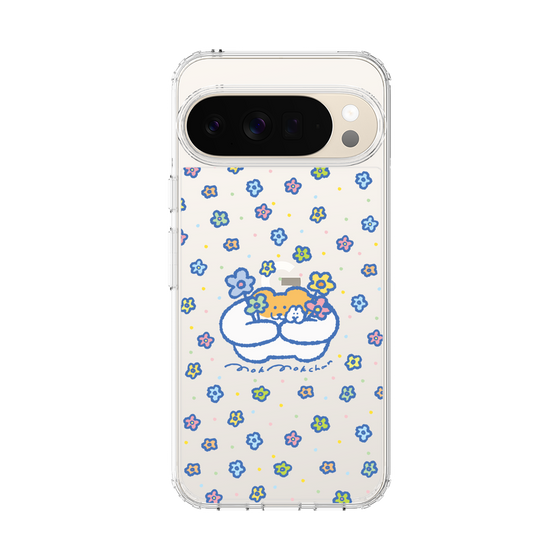 スリムプロテクションケース［ もくもくちゃん - フラワー ］