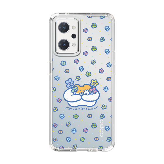 スリムプロテクションケース［ もくもくちゃん - フラワー ］