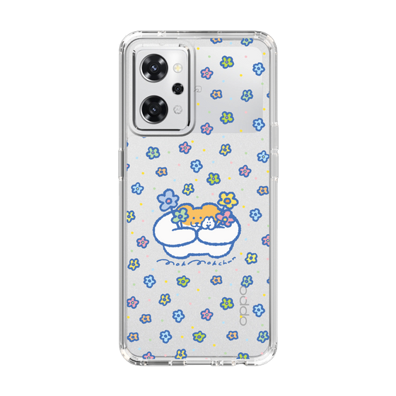 スリムプロテクションケース［ もくもくちゃん - フラワー ］