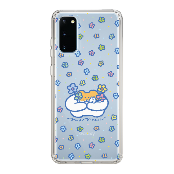 スリムプロテクションケース［ もくもくちゃん - フラワー ］