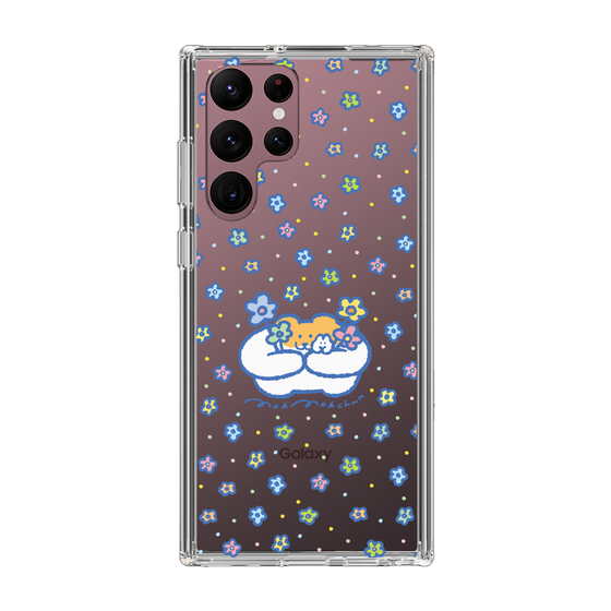 スリムプロテクションケース［ もくもくちゃん - フラワー ］