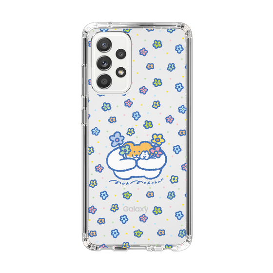 スリムプロテクションケース［ もくもくちゃん - フラワー ］