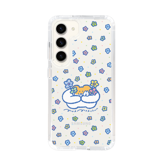 スリムプロテクションケース［ もくもくちゃん - フラワー ］