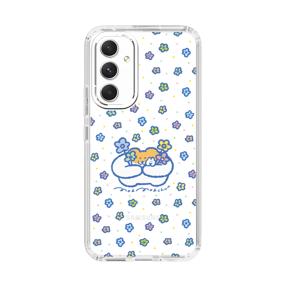 スリムプロテクションケース［ もくもくちゃん - フラワー ］