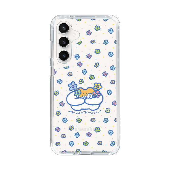 スリムプロテクションケース［ もくもくちゃん - フラワー ］