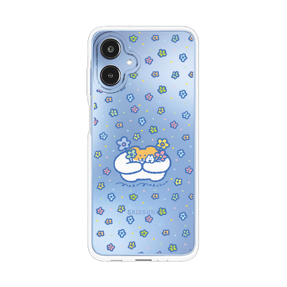 スリムプロテクションケース［ もくもくちゃん - フラワー ］