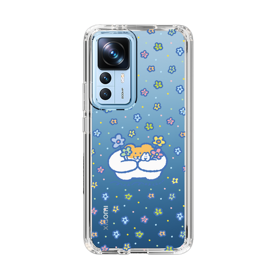 スリムプロテクションケース［ もくもくちゃん - フラワー ］