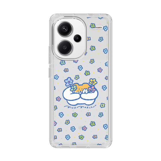 スリムプロテクションケース［ もくもくちゃん - フラワー ］