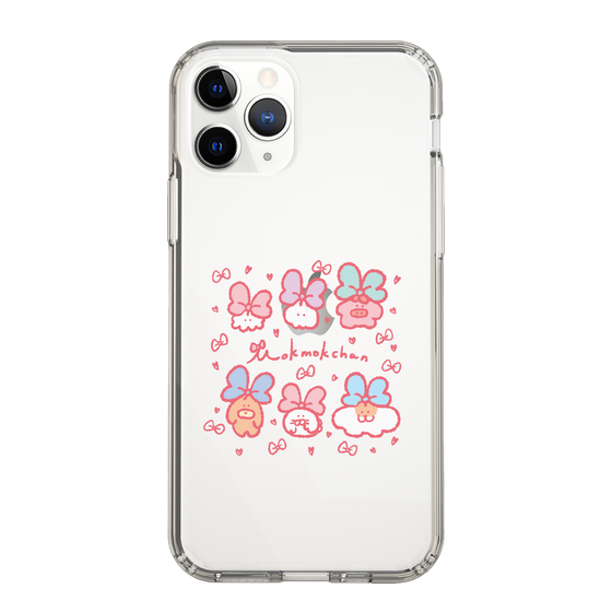 スリムプロテクションケース［ もくもくちゃん - リボン ］