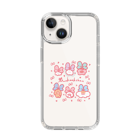 スリムプロテクションケース［ もくもくちゃん - リボン ］