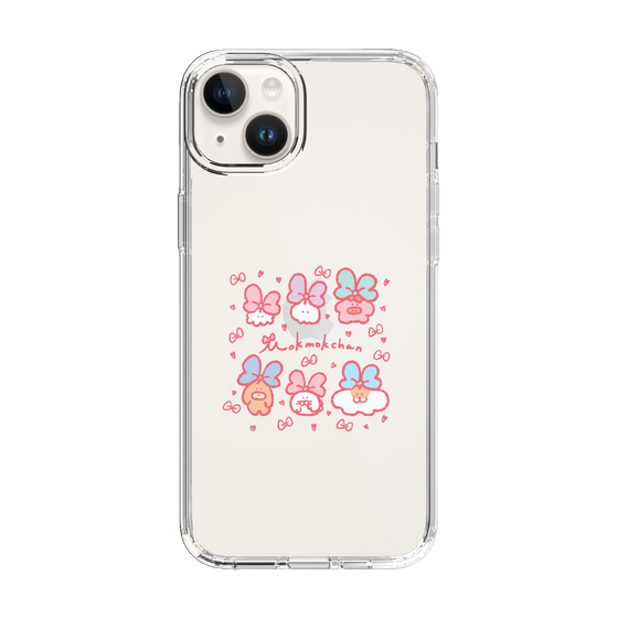 スリムプロテクションケース［ もくもくちゃん - リボン ］