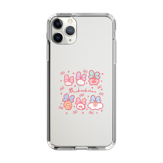 スリムプロテクションケース［ もくもくちゃん - リボン ］