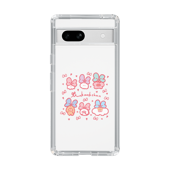スリムプロテクションケース［ もくもくちゃん - リボン ］