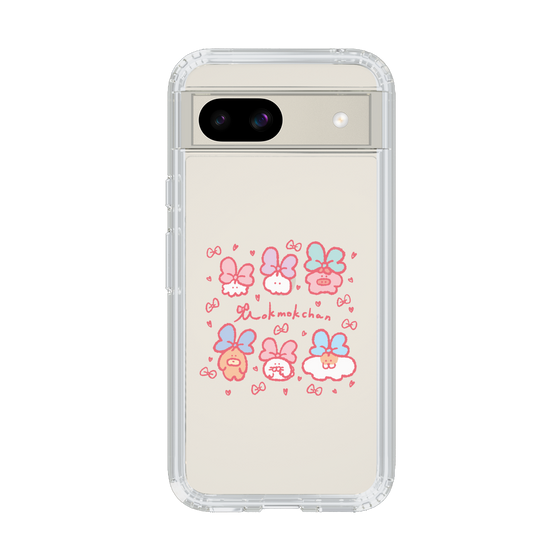 スリムプロテクションケース［ もくもくちゃん - リボン ］