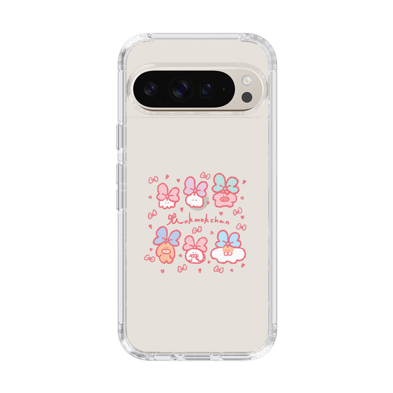 スリムプロテクションケース［ もくもくちゃん - リボン ］