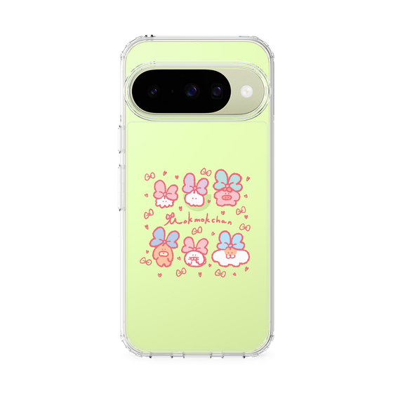 スリムプロテクションケース［ もくもくちゃん - リボン ］