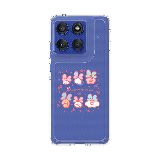 スリムプロテクションケース［ もくもくちゃん - リボン ］