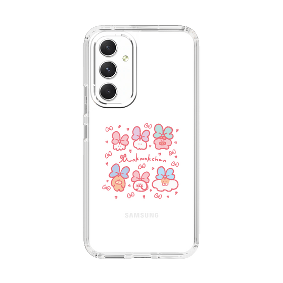 スリムプロテクションケース［ もくもくちゃん - リボン ］