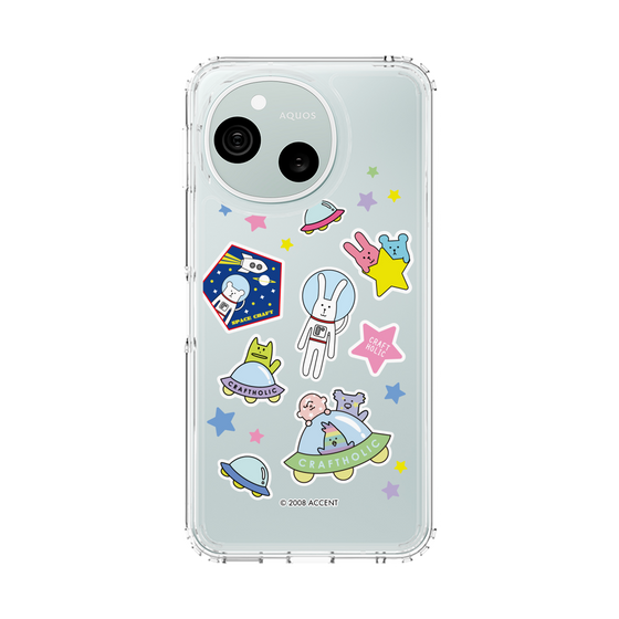 スリムプロテクションケース［ CRAFTHOLIC - Sticker ］