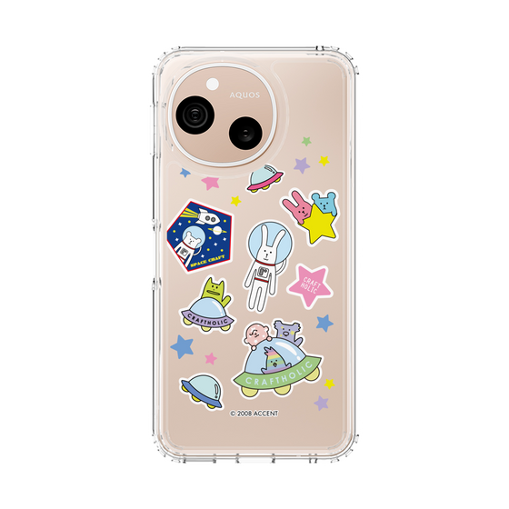 スリムプロテクションケース［ CRAFTHOLIC - Sticker ］