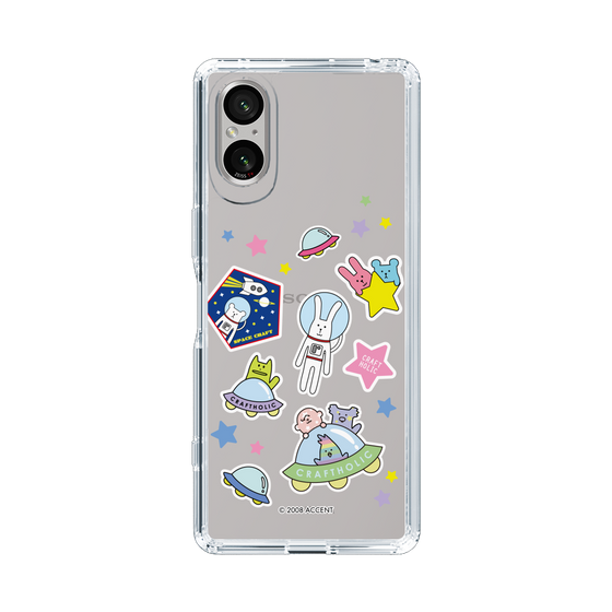 スリムプロテクションケース［ CRAFTHOLIC - Sticker ］