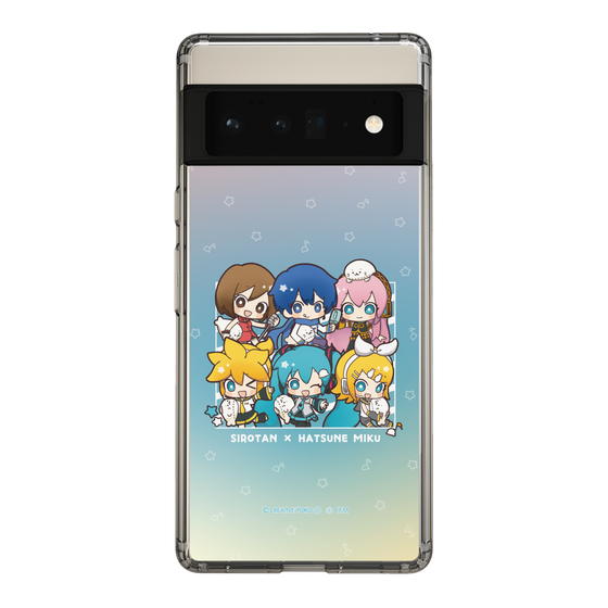 スリムプロテクションケース［ しろたん×初音ミク - 全員集合 - しろたんと一緒 ］