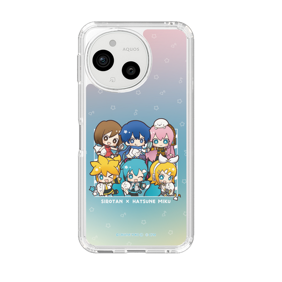 スリムプロテクションケース［ しろたん×初音ミク - 全員集合 - しろたんと一緒 ］