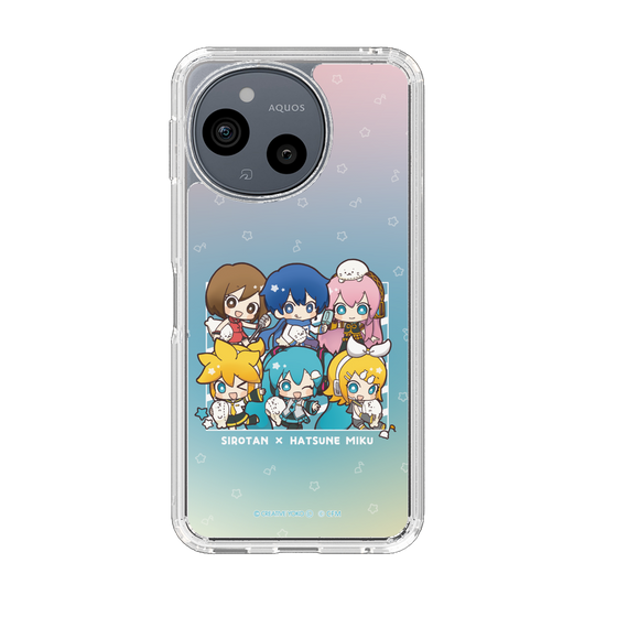 スリムプロテクションケース［ しろたん×初音ミク - 全員集合 - しろたんと一緒 ］