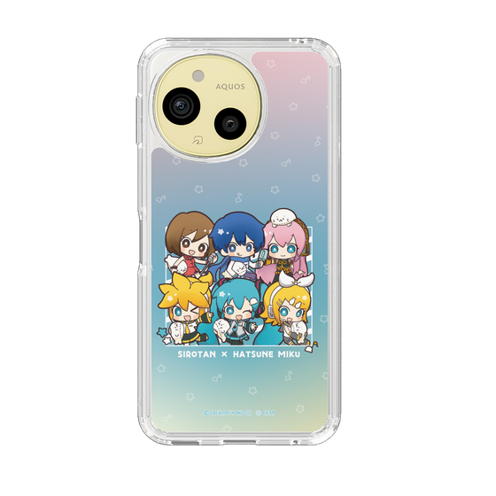 スリムプロテクションケース［ しろたん×初音ミク - 全員集合 - しろたんと一緒 ］