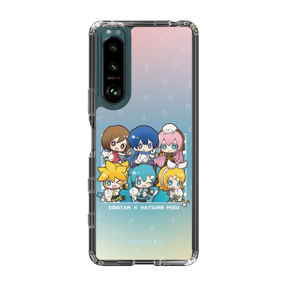 スリムプロテクションケース［ しろたん×初音ミク - 全員集合 - しろたんと一緒 ］