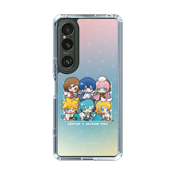 スリムプロテクションケース［ しろたん×初音ミク - 全員集合 - しろたんと一緒 ］