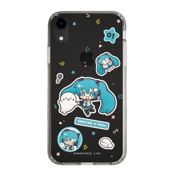 スリムプロテクションケース［ しろたん×初音ミク - ステッカー ］