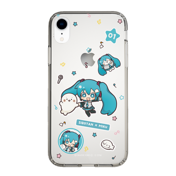 スリムプロテクションケース［ しろたん×初音ミク - ステッカー ］