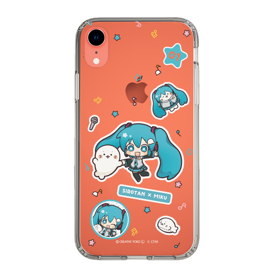スリムプロテクションケース［ しろたん×初音ミク - ステッカー ］