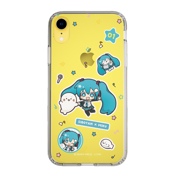 スリムプロテクションケース［ しろたん×初音ミク - ステッカー ］