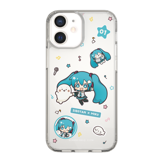 スリムプロテクションケース［ しろたん×初音ミク - ステッカー ］