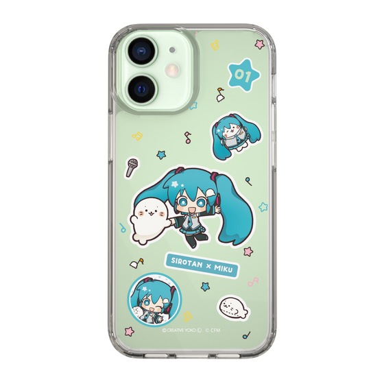 スリムプロテクションケース［ しろたん×初音ミク - ステッカー ］