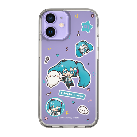 スリムプロテクションケース［ しろたん×初音ミク - ステッカー ］