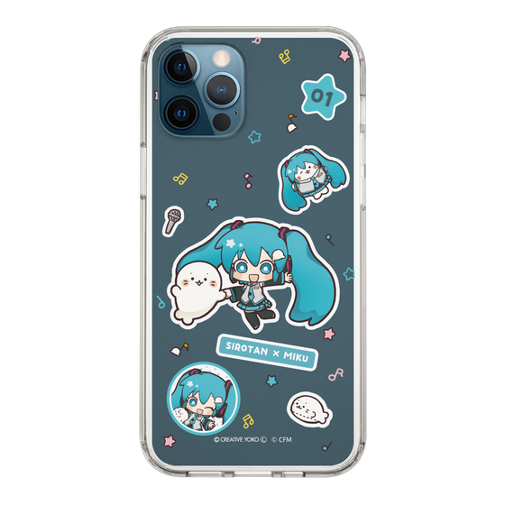 スリムプロテクションケース［ しろたん×初音ミク - ステッカー ］