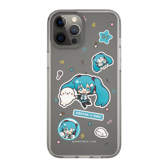 スリムプロテクションケース［ しろたん×初音ミク - ステッカー ］