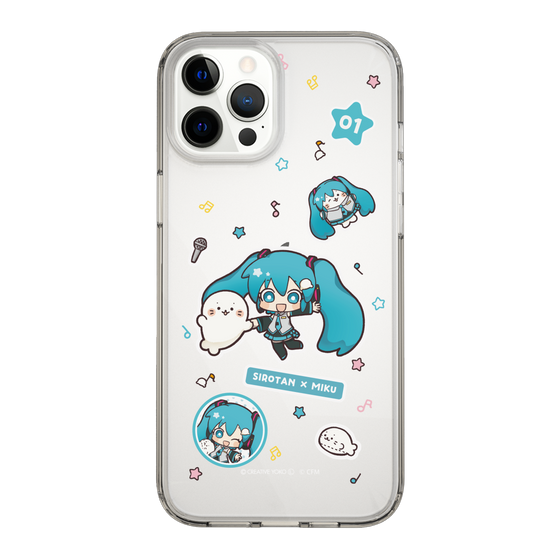 スリムプロテクションケース［ しろたん×初音ミク - ステッカー ］