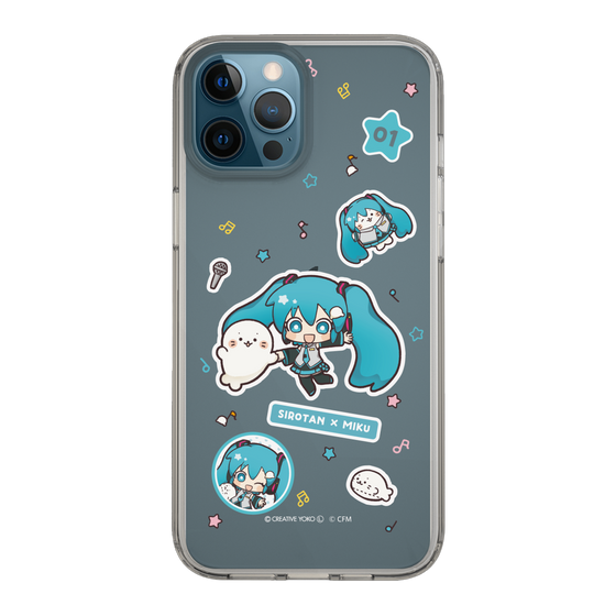 スリムプロテクションケース［ しろたん×初音ミク - ステッカー ］