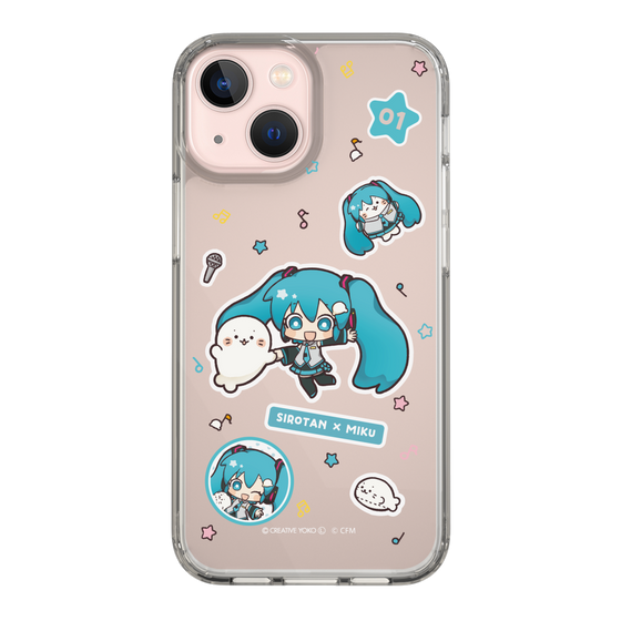スリムプロテクションケース［ しろたん×初音ミク - ステッカー ］